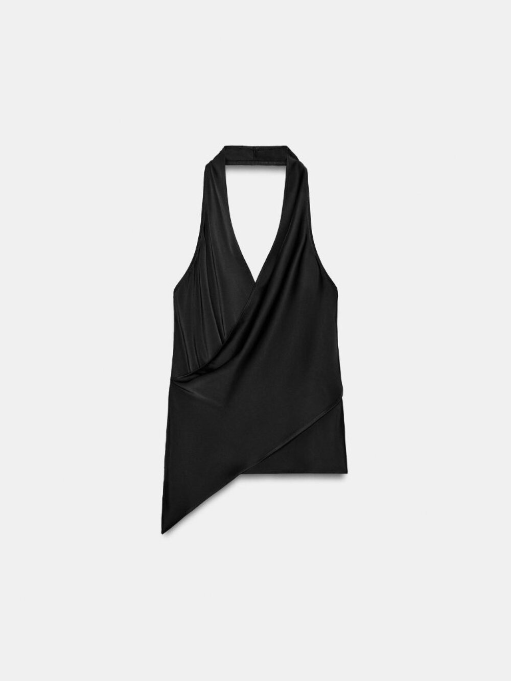 ZARA BLACK SATIN TOP